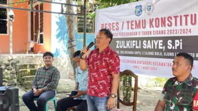 Anggota DPRD Bulukumba Zulkifli Saiye Gelar Reses di Batuppi