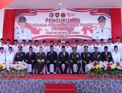 Bupati Andi Utta Kukuhkan Paskibraka Bulukumba