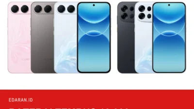 Lima varian warna OPPO A7 Pro 5G dan A7 Pro Max 5G berjajar, dengan teks judul "Baterai Tembus 10.000"